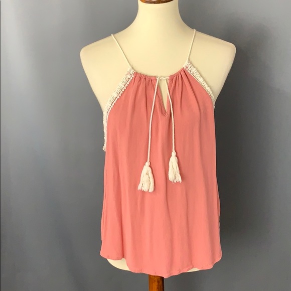 Charlotte Russe Tops - Crochet trim tank